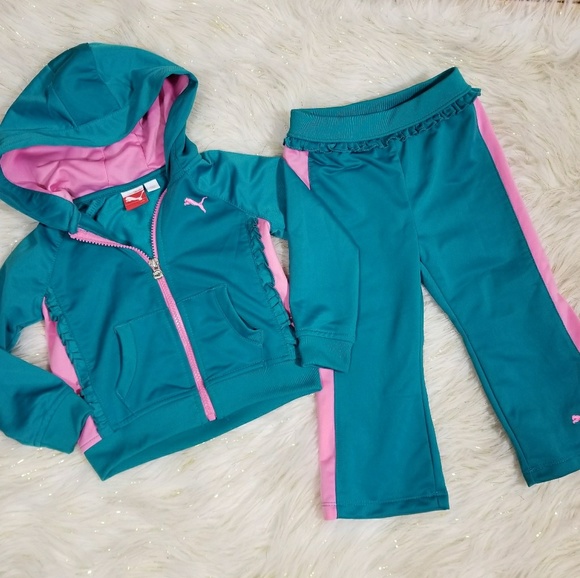 Teal puma tracksuit Clearance